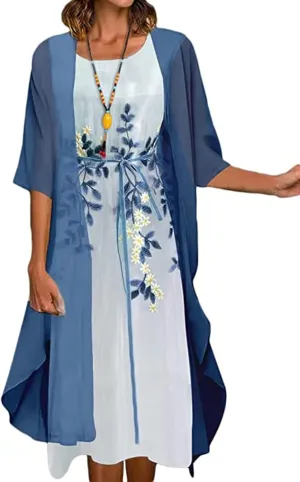 Women's Evening Dress High Neck Dress Mother of The Bride Dresses Elegant for Wedding Lace Chiffon Evening Dresses Ball Gown (Color : Dark Blue, Size : Small)
