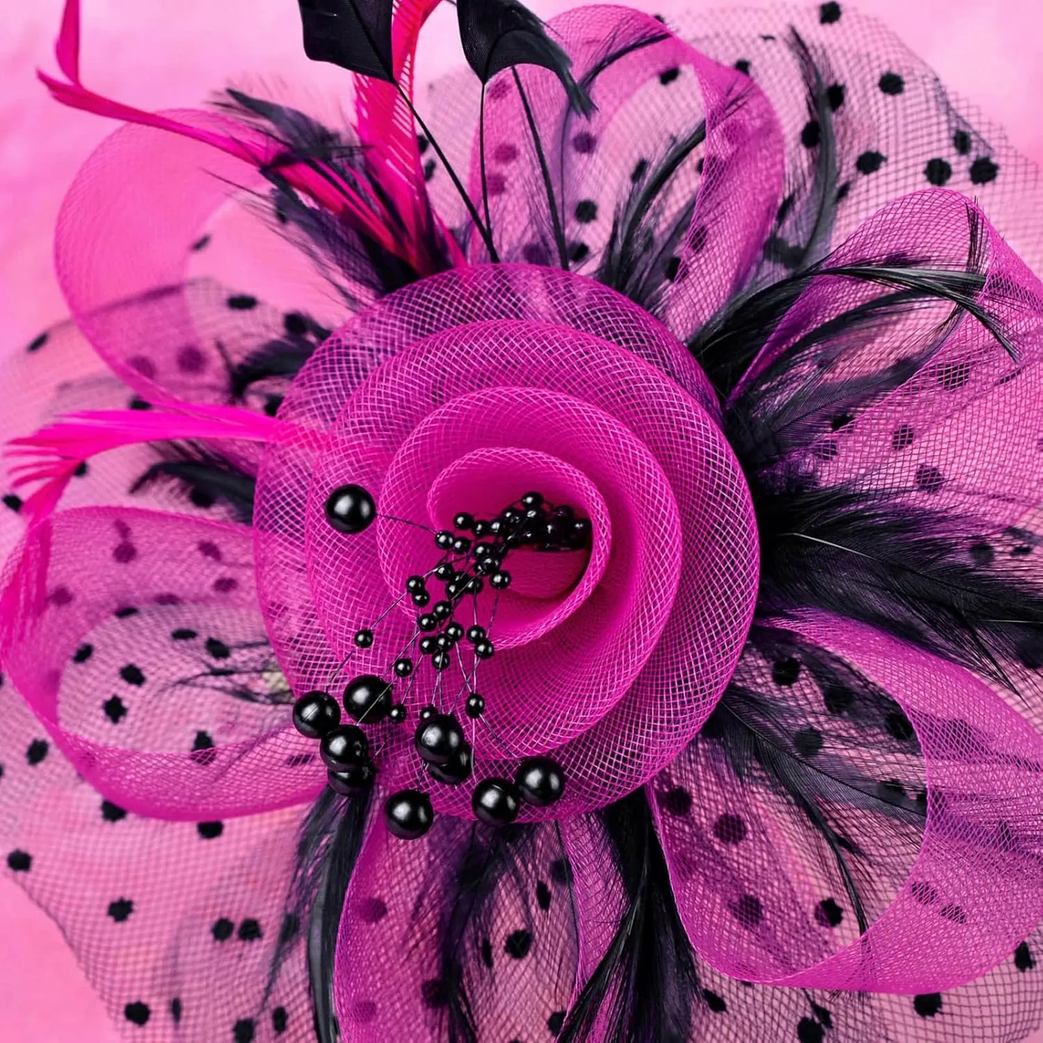 Womens Fascinator Hat Green Hat For Women Wedding Flower Cocktail Mesh Feathers Hair Clip Derby Hats And Fascinators