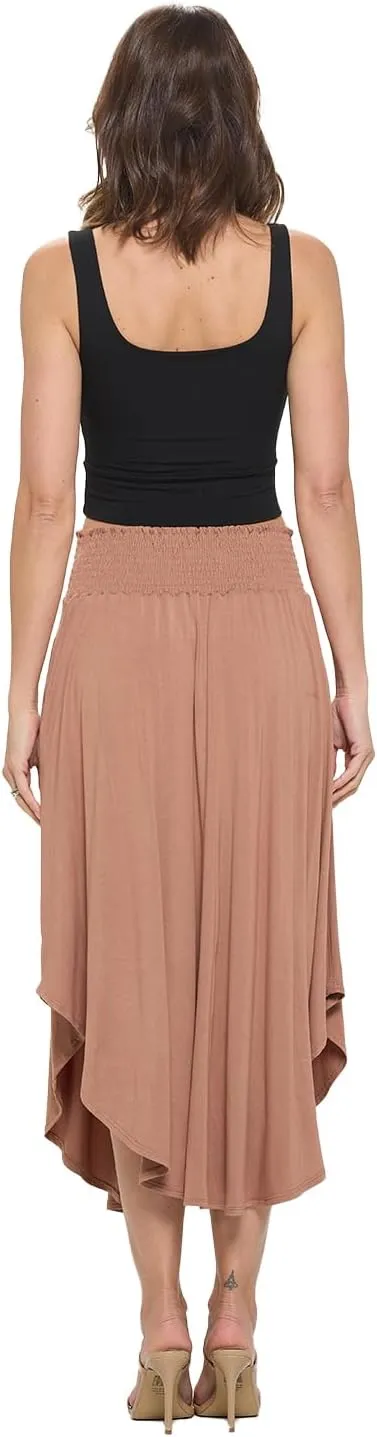 Women's Midi Long Skirt, Flowy, Sexy Outfit, High Waisted, Summer Outfit, Pull On, Casual