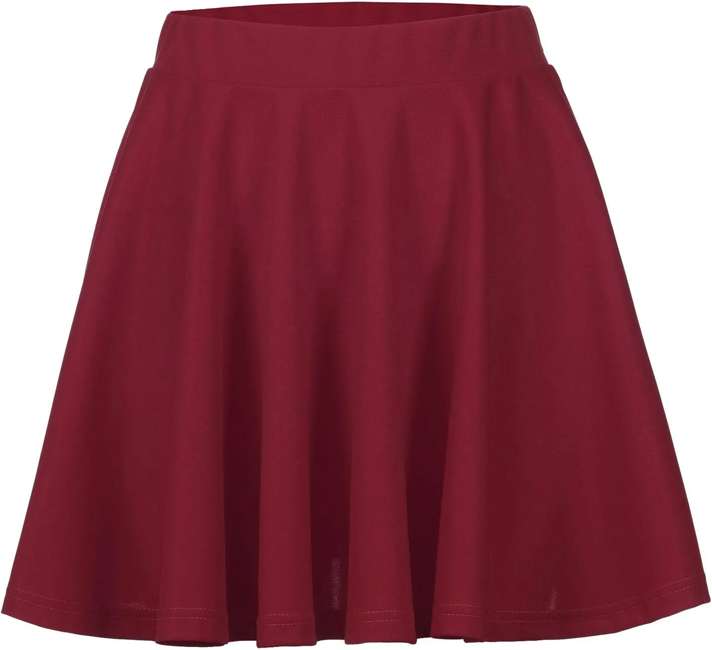 Women's Skirts Basic Pleated Skirt Solid Color A Line Skirt Versatile Stretchy Flared Skirt Casual Satin Midi