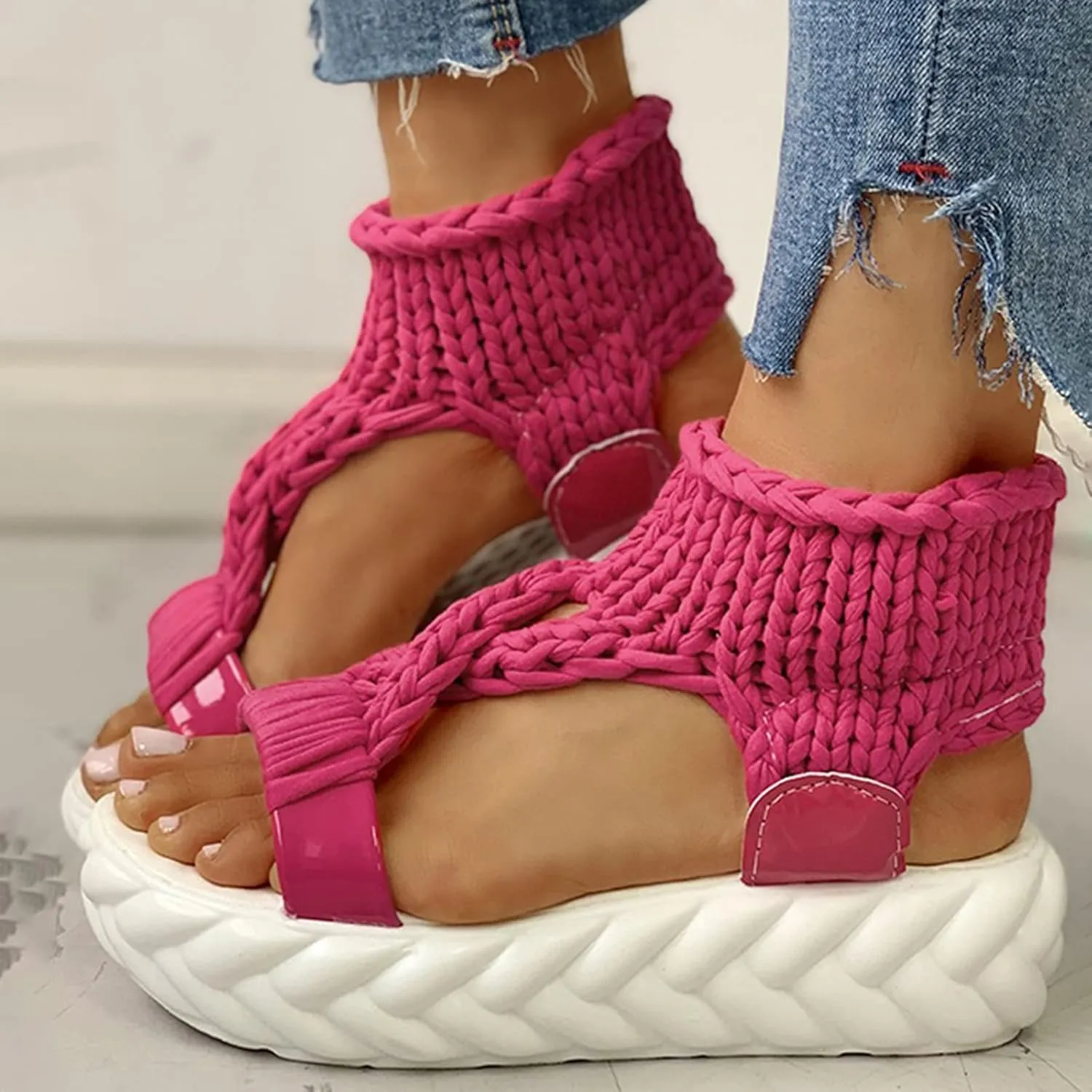 Women's Summer Sandals, Orthopaedic Shoes, Breathable Toe Comfortable Leisure Mules, Outdoor Beach Slippers