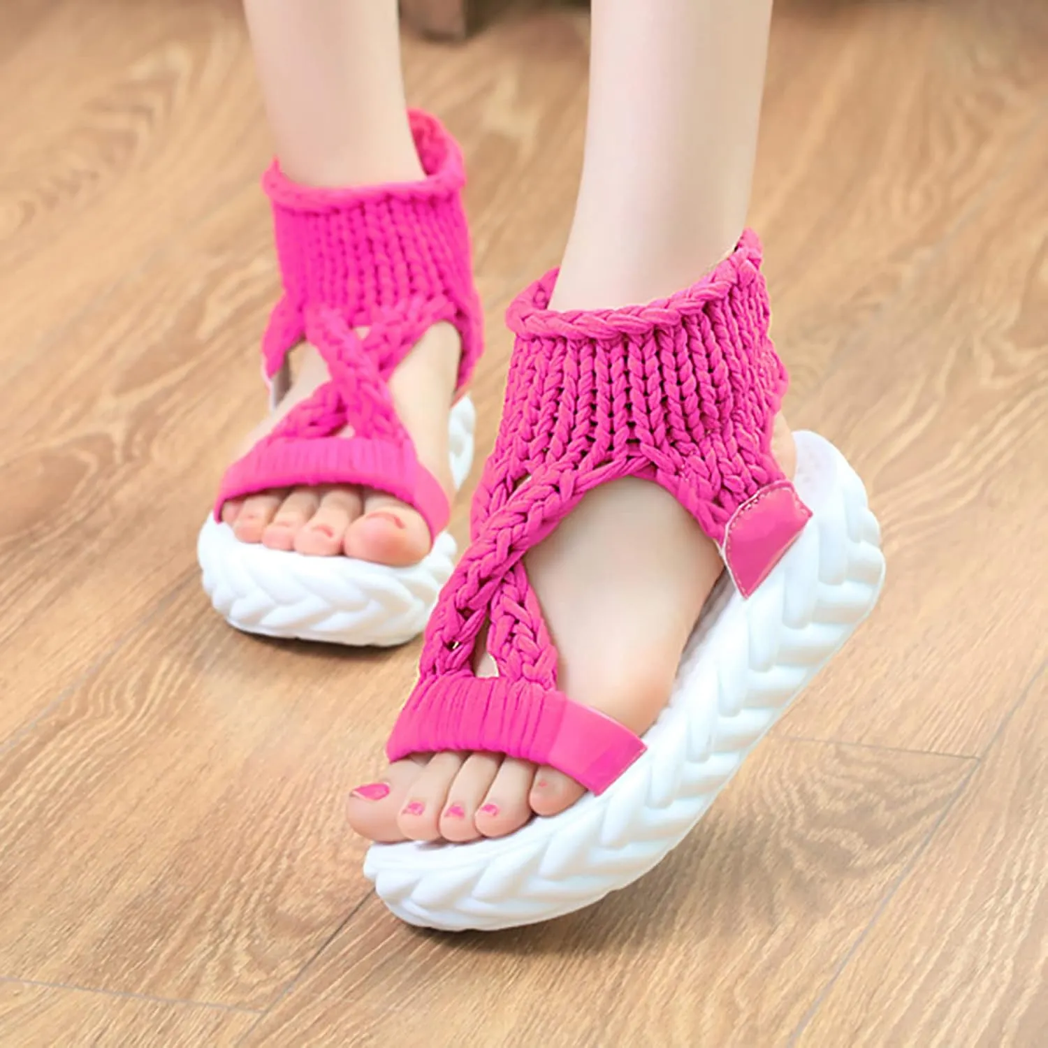 Women's Summer Sandals, Orthopaedic Shoes, Breathable Toe Comfortable Leisure Mules, Outdoor Beach Slippers