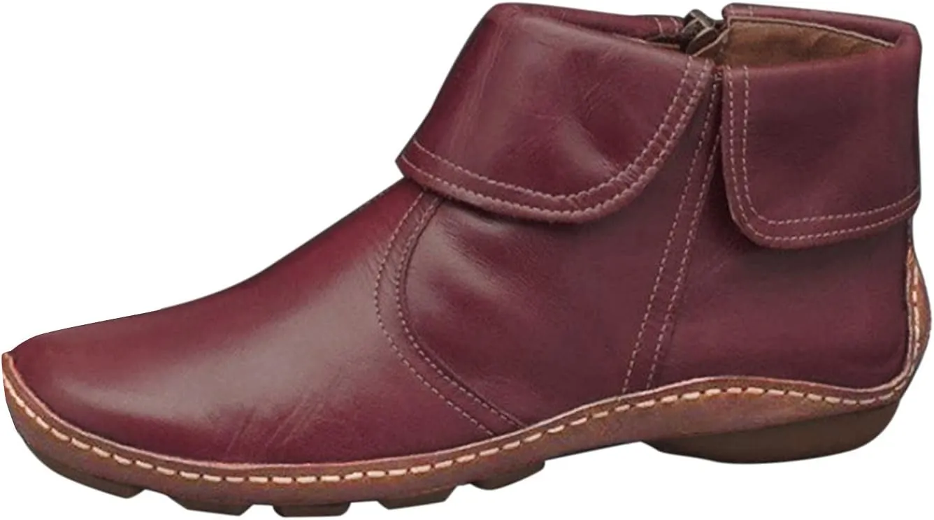 Women's Waterproof Chelsea Short Boot Non Slip Casual Ankle Boots Girl Walking Footwear Rain Shoes Birthday Gifts for Women (Khaki 5.5 UK) (Brown 5 UK)