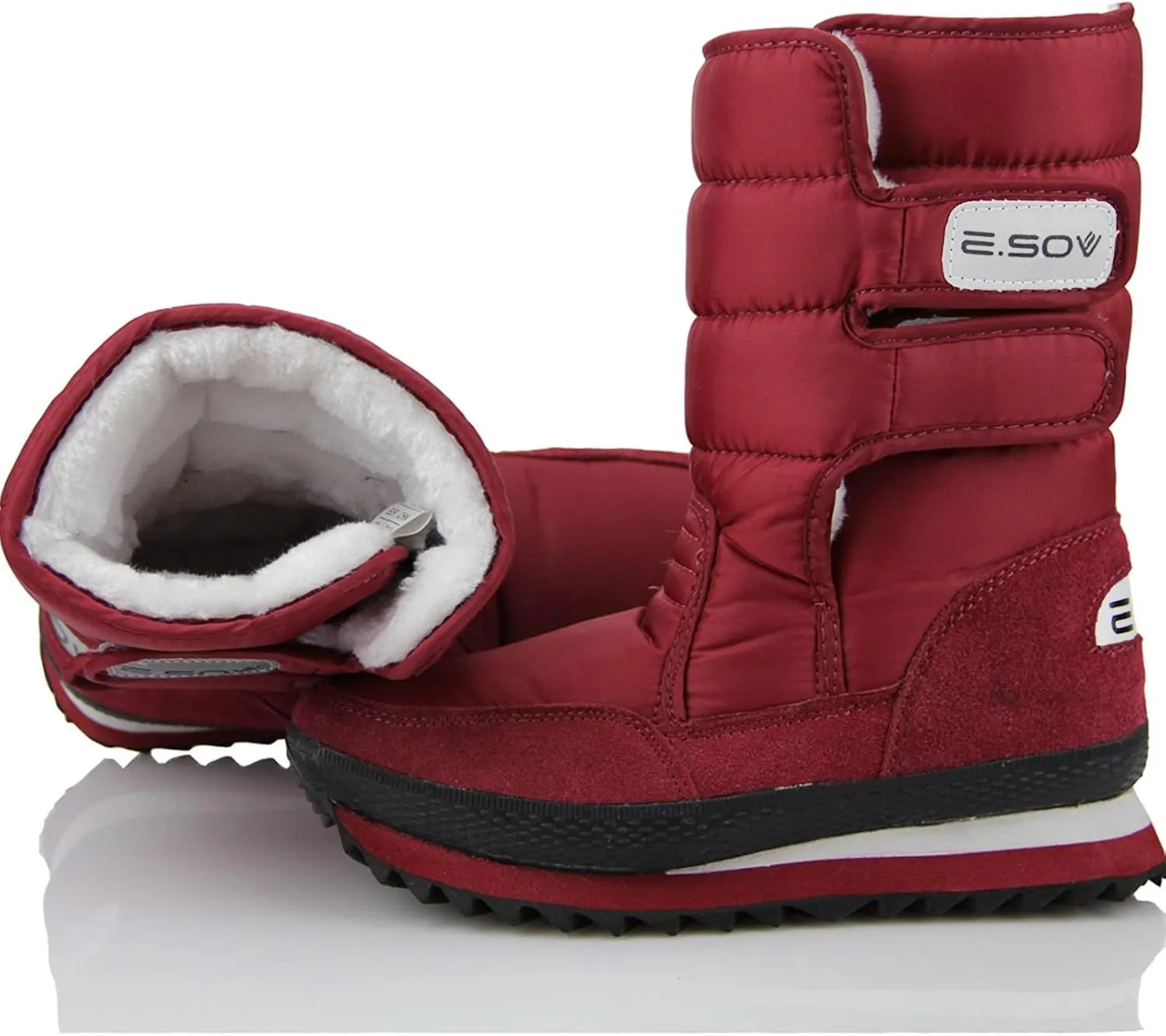 Womens Waterproof Winter Boots Wide Women Snow Boots Winter Waterproof Slip Resistant Cold Weather Shoes Women Winter Booties Womens Slip on Walking Snow Shoes Botas De Frio Para Mujer