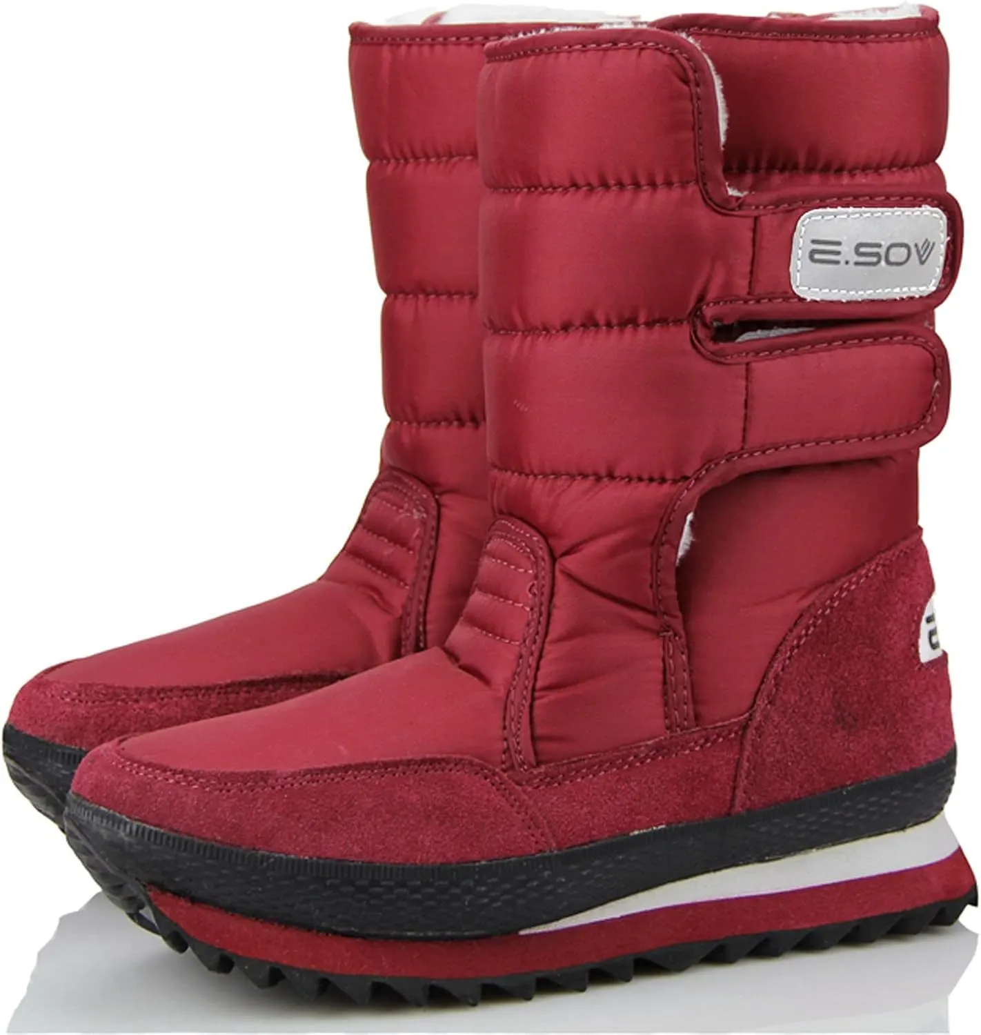 Womens Waterproof Winter Boots Wide Women Snow Boots Winter Waterproof Slip Resistant Cold Weather Shoes Women Winter Booties Womens Slip on Walking Snow Shoes Botas De Frio Para Mujer
