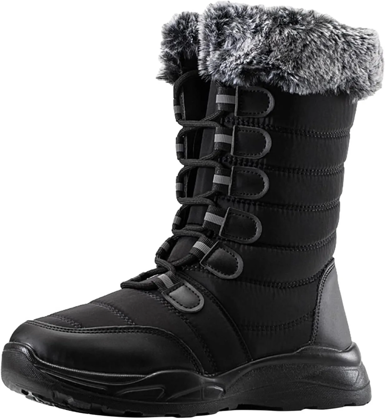 Womens Winter Snow Boots Waterproof Womens Boots Winter 2023 Warm Winter Boots Women Knee High Winter Womens Boots Slip on Plus Size Snow Boots Extra Wide Calf