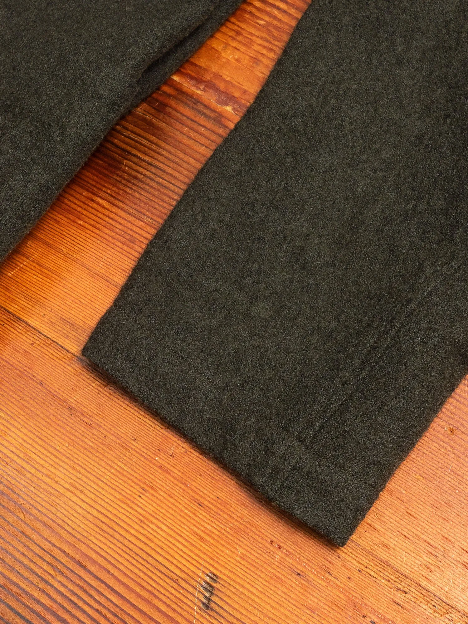 Wool Coverall Jacket in Olive