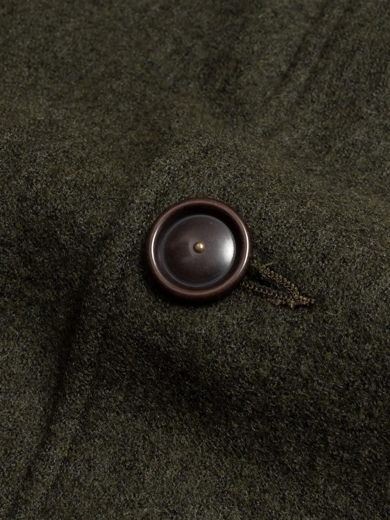 Wool Coverall Jacket in Olive