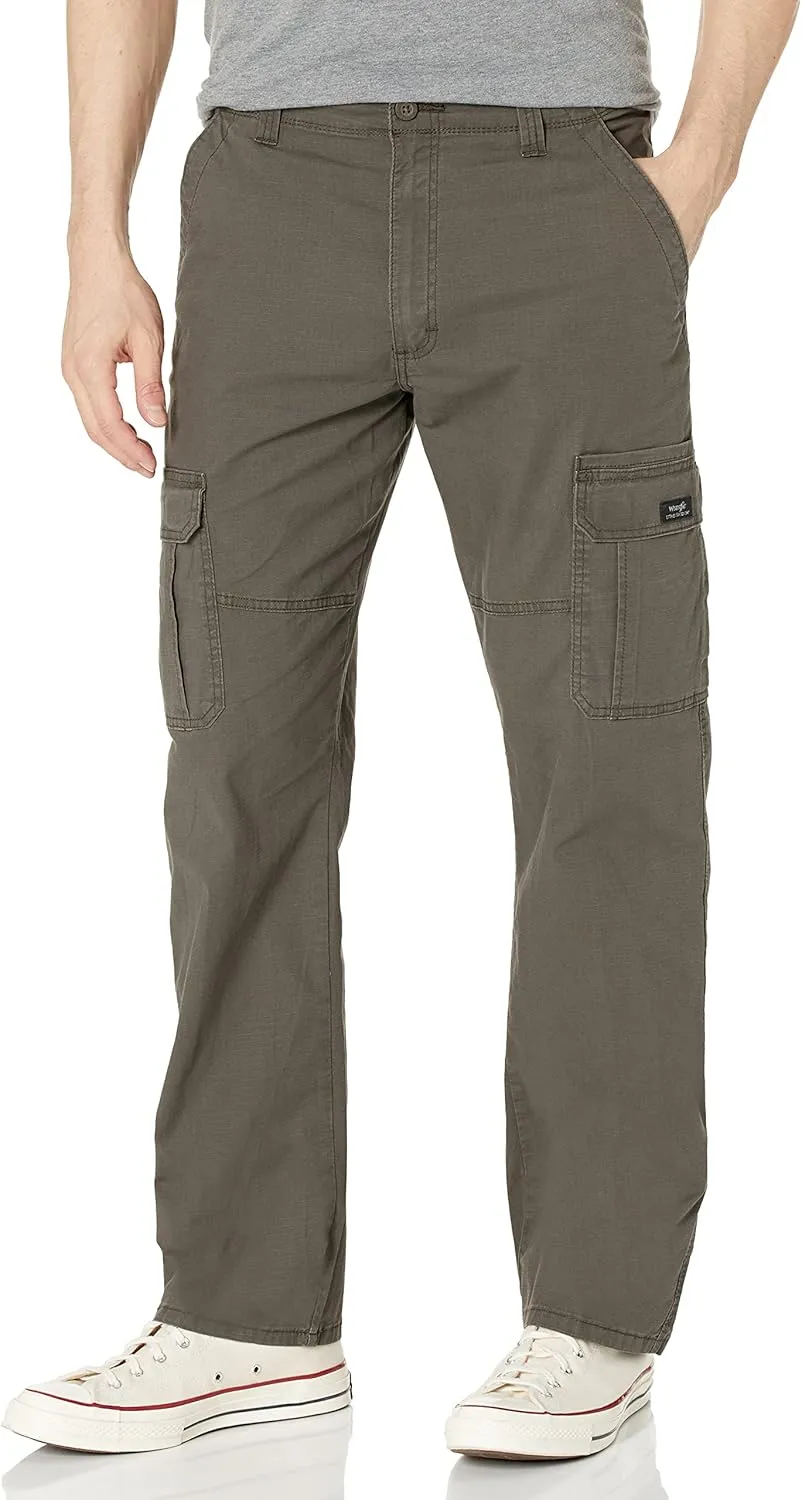Wrangler Authentics Men's Relaxed Fit Stretch Cargo Pant