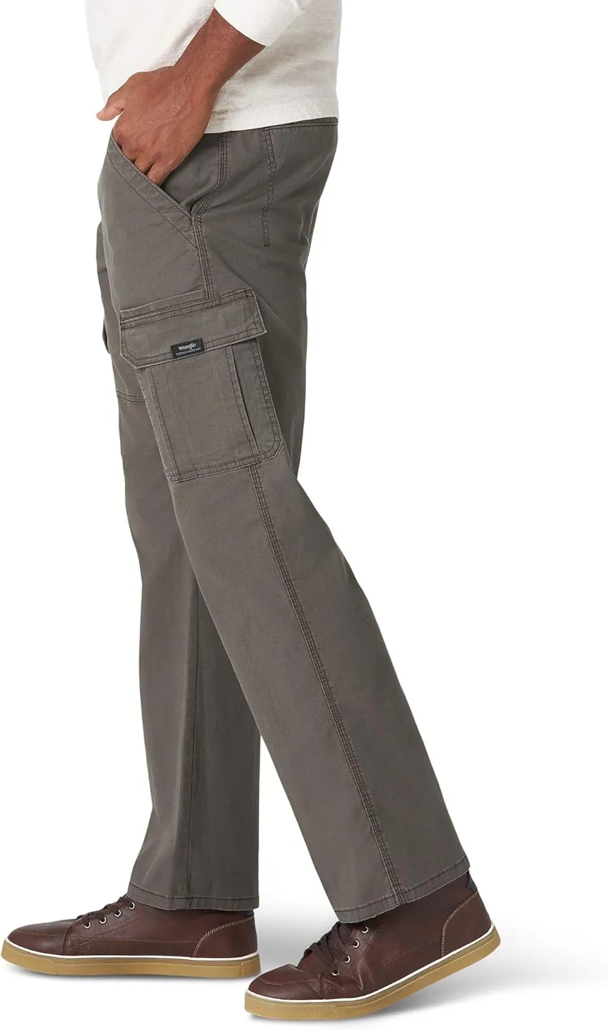 Wrangler Authentics Men's Relaxed Fit Stretch Cargo Pant