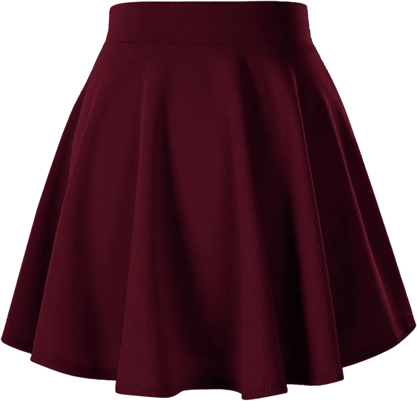 XOWRTE Women's Basic Versatile Casual High Waisted Ruffles Flared Mini Lingerie Skirts with Shorts