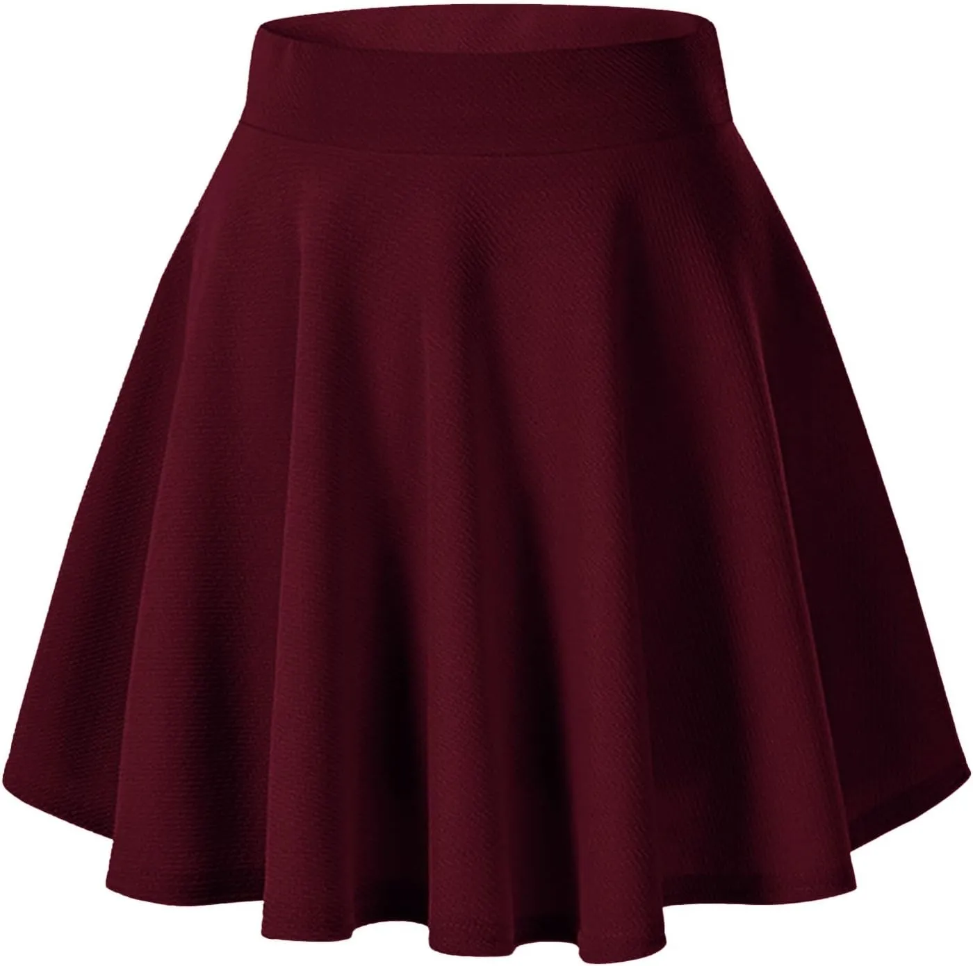 XOWRTE Women's Basic Versatile Casual High Waisted Ruffles Flared Mini Lingerie Skirts with Shorts