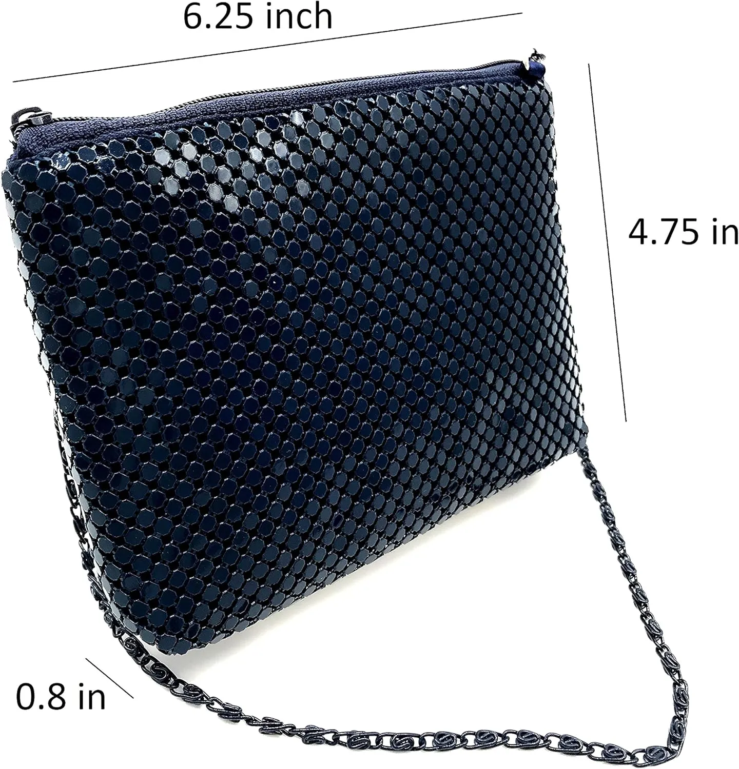 XX-Small Crossbody Clutch Evening Bags for Women Vintage Mesh Purse for Cocktail Party Prom Wedding Banquet
