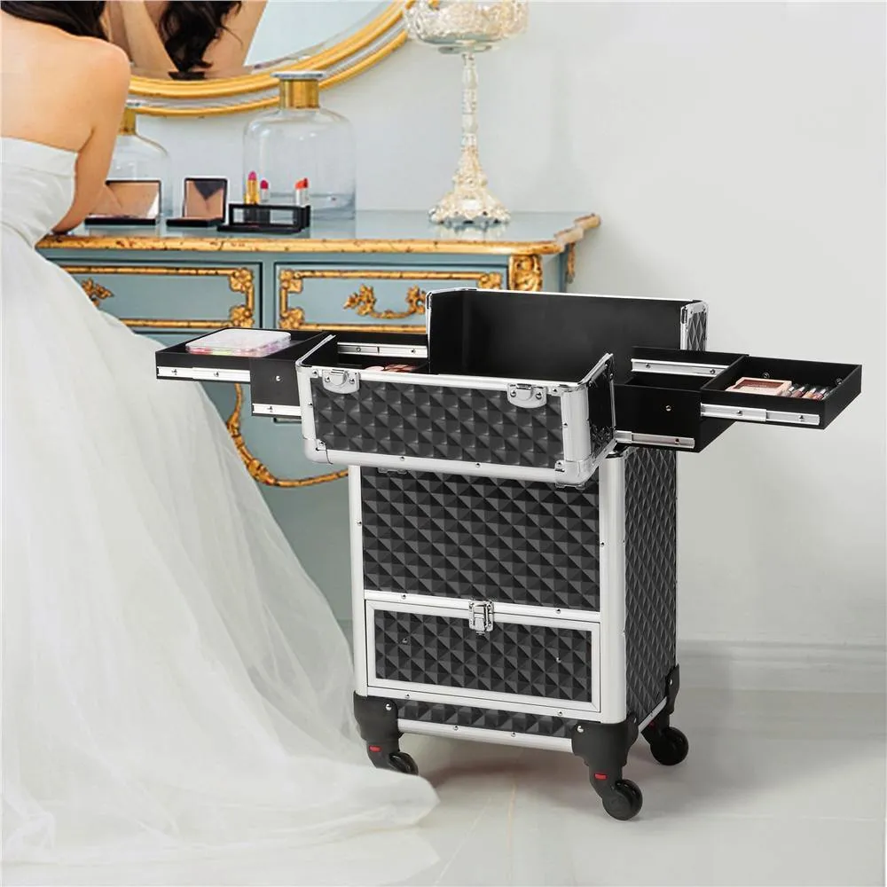 Yaheetech Aluminum Cosmetic Case 22 Inch