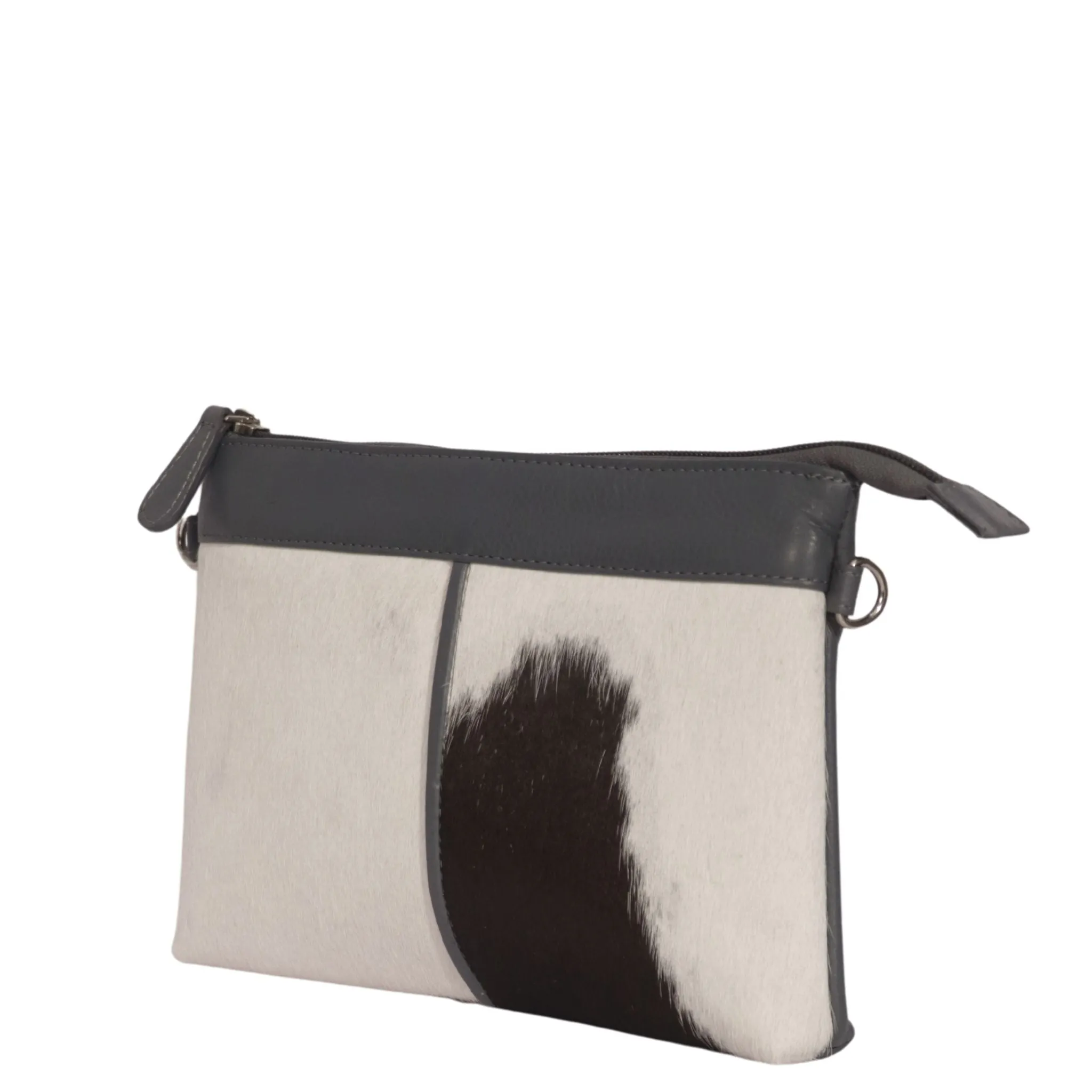 ZH1W ~ Grey Hairon Small Leather Bag