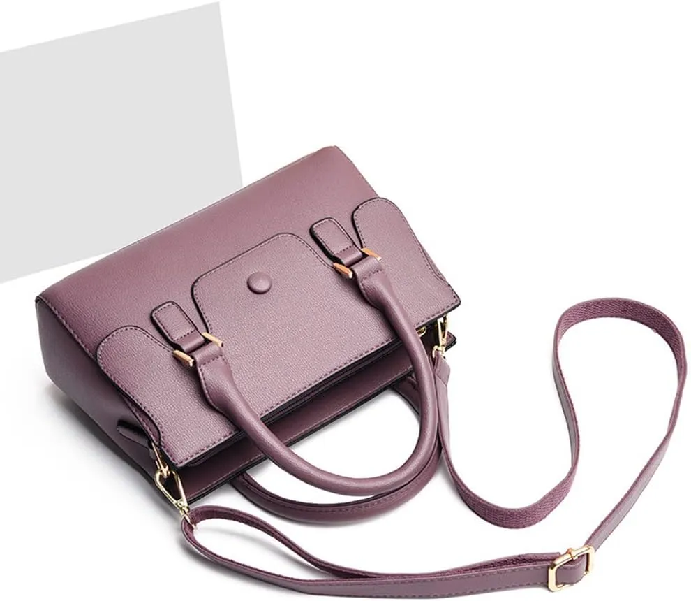 ZiMing Handbags for Women Top Handle Handbag Vegan Leather Satchel Medium Tote Bags Shoulder Bag Crossbody Bag Ladies Purses